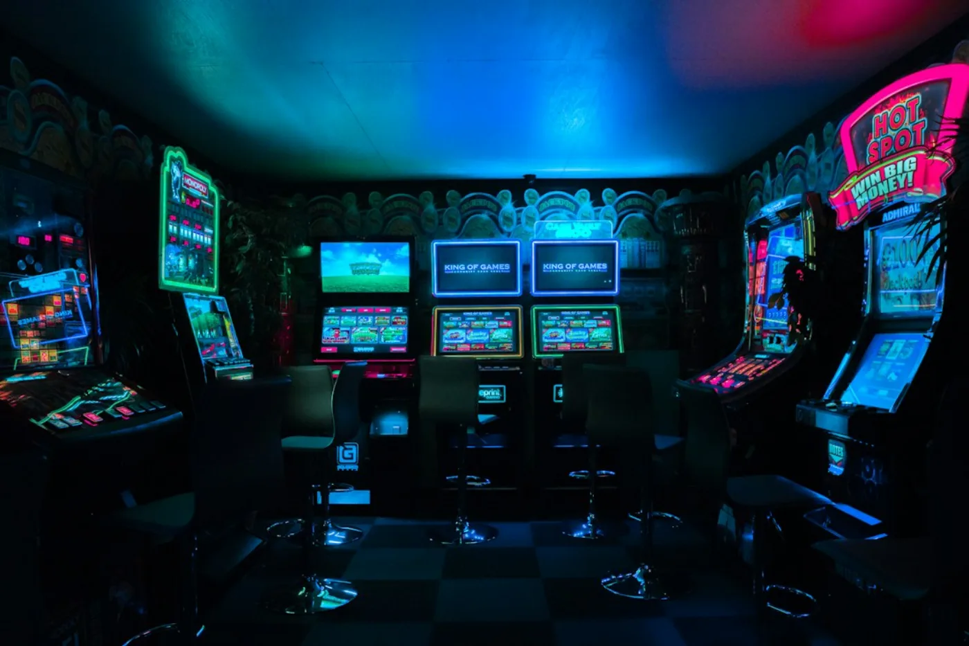 A gaming setup. Stock photography, not an integrated game.